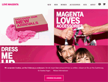 Tablet Screenshot of lovemagenta.com